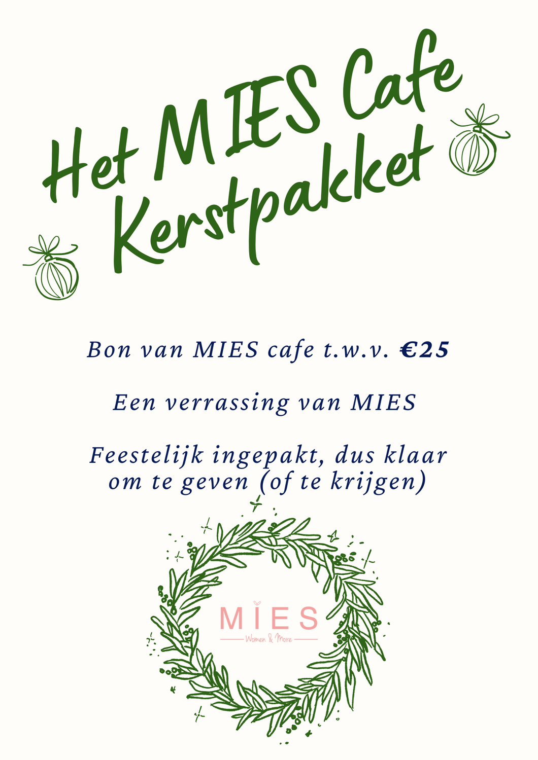 Kerstpakket MIES Cafe | 25 euro